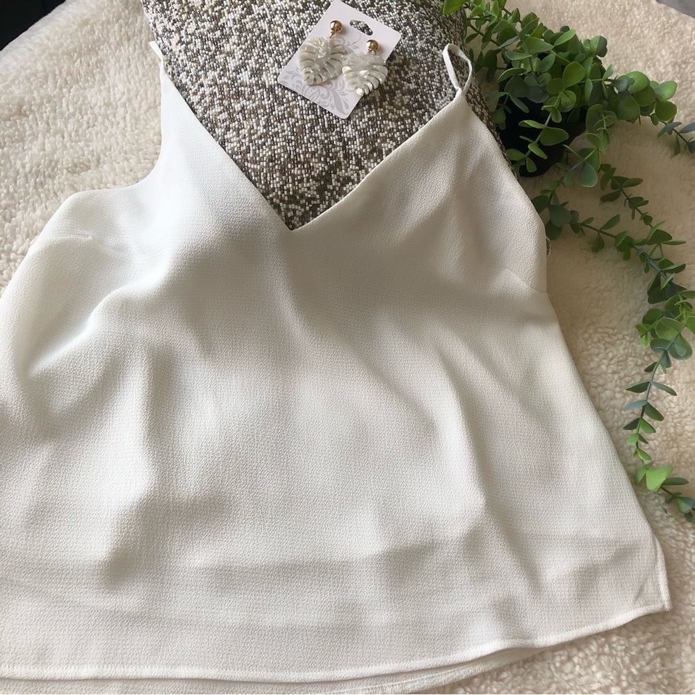 Forever 21 Lined Camisole Textured SZ S
